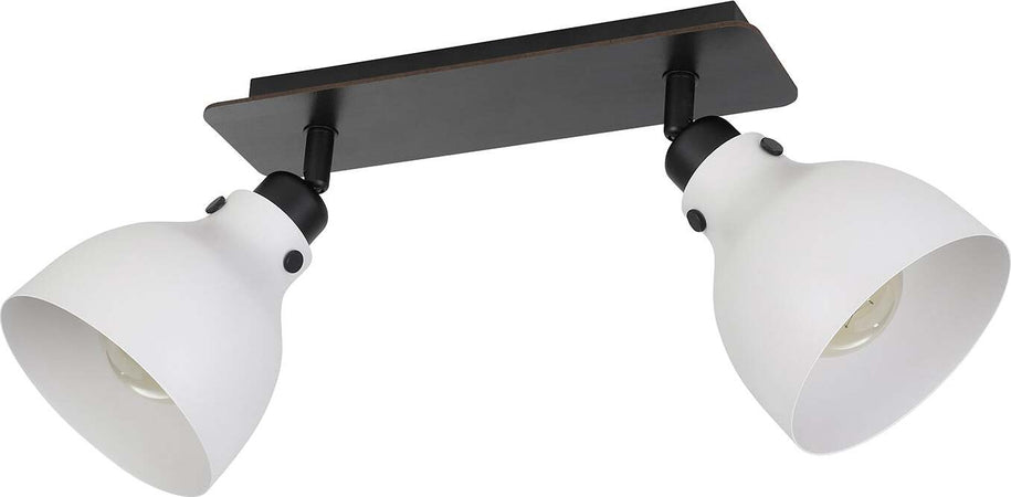 Spot-Contemporaneo-Matlock-In-Acciaio-Grigio-2-Luci-E27-40W-Ip20