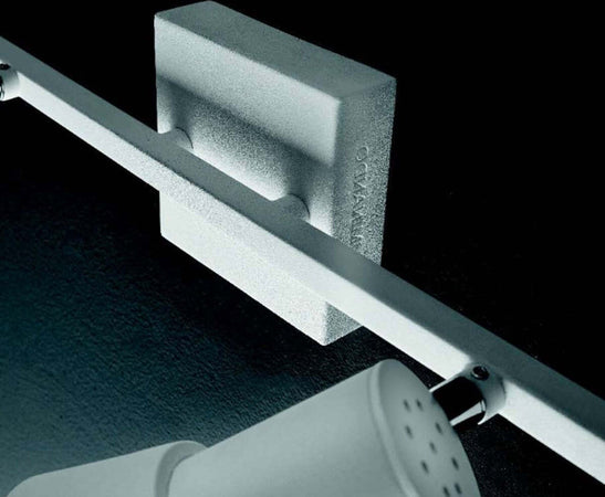 Spot-Illuminando-TORCIA-2-GU10-LED-faretti-orientabili-moderni-metallo-bianco-moka-interno