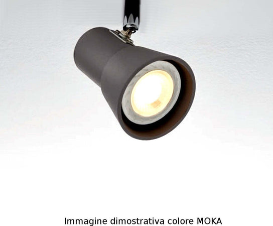 Spot-Illuminando-TORCIA-2-GU10-LED-faretti-orientabili-moderni-metallo-bianco-moka-interno