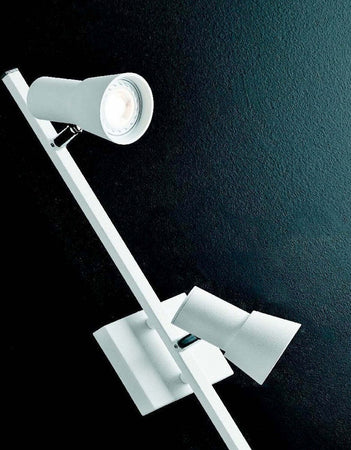 Spot-Illuminando-TORCIA-3-GU10-LED-Spot-orientabili-moderno-metallo-moka-bianco-interno