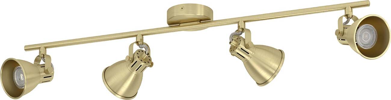 Spot-Moderno-Seras-In-Acciaio-Ottoneottone-Spazzolato-4-Luci-Gu10-3W-Ip20