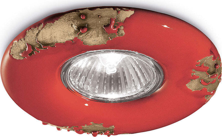 Spot-Vintage-Ceramica-Rossa-1-Luce-Gu10-11Cm