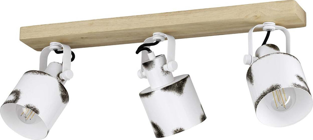 Spot-Vintage-Kilburn-In-Legno-Marrone-3-Luci-E27-40W-Ip20