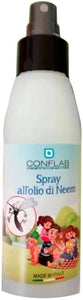 Spray Antizanzare e Lenitivo Repellente Insetti all'olio di Neem - Alcol Free Conflab