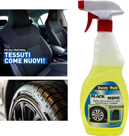 Spray-Detergente-Ravvivante-Per-Tappetini-E-Ruote-Auto-Nero-Veicoli-Moto-750ml