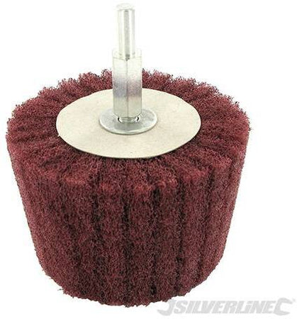 Spugna lamellare cilindrica in fibra di nylon ideale per levigatura e pulitura di legno e metallo