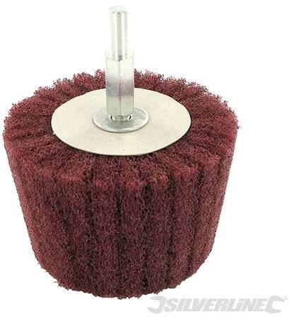 Spugna lamellare cilindrica in fibra di nylon ideale per levigatura e pulitura di legno e metallo