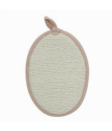 Spugna Per Doccia Bagno Esfoliante Per Cura Pelle Corpo 13x18cm Rosa Ovale 79643