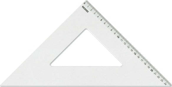 Squadra linea Profil - alluminio - 45gradi - 35cm - Arda Cancelleria e prodotti per ufficio/Scuola e materiale didattico/Materiale scolastico/Righelli e squadre Eurocartuccia - Pavullo, Commerciovirtuoso.it