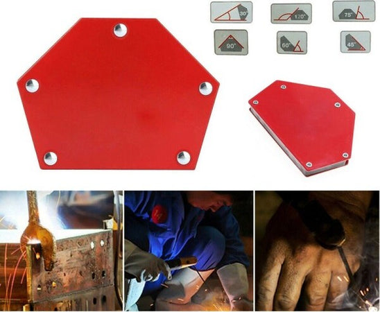 Squadra-Magnetica-Magnete-Saldatura-30°-45°-60°-75°-90°-120°-50lb-22kg-Esagonale
