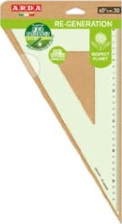 Squadra Re-generation - 60 - 30 cm - Arda Cancelleria e prodotti per ufficio/Scuola e materiale didattico/Materiale scolastico/Righelli e squadre Eurocartuccia - Pavullo, Commerciovirtuoso.it