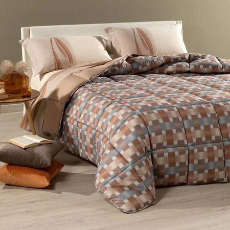 Trapunta singola invernale Caleffi art. River colore ambra