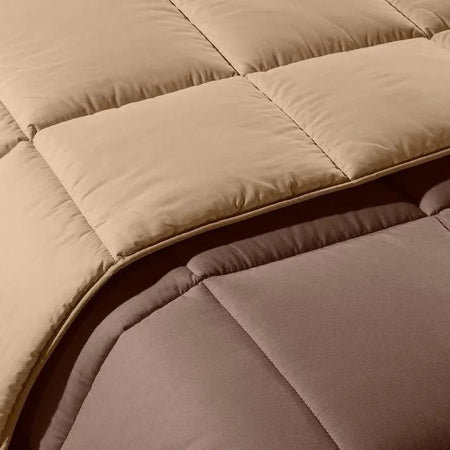 Trapunta matrimoniale invernale Caleffi art.Bicolor colore moka