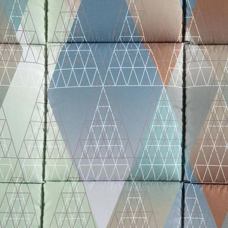 Trapunta matrimoniale invernale Caleffi art.Fusion colore laguna