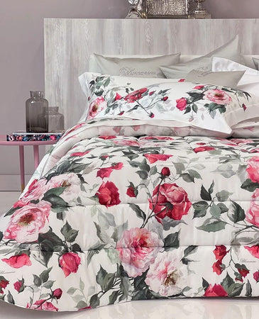 Trapunta matrimoniale invernale Blumarine art.Adele colore magenta