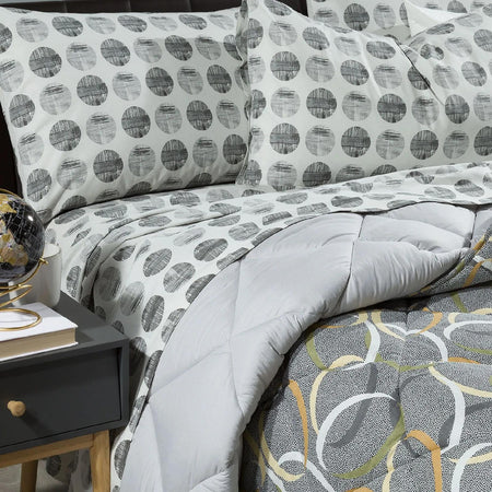 Trapunta matrimoniale invernale Caleffi art.Ballon colore grigio