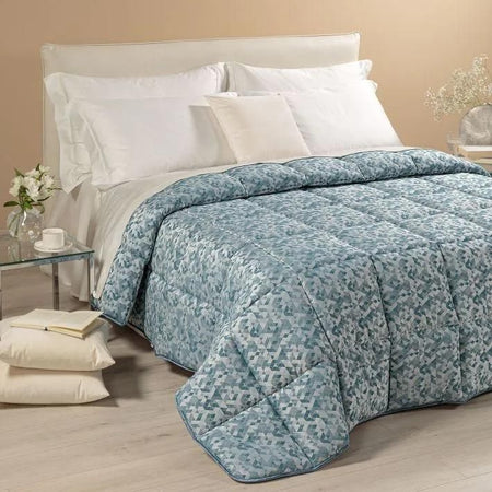 Trapunta matrimoniale invernale Caleffi art.Mixer colore avio