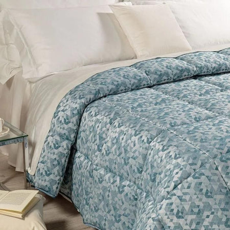 Trapunta matrimoniale invernale Caleffi art.Mixer colore avio