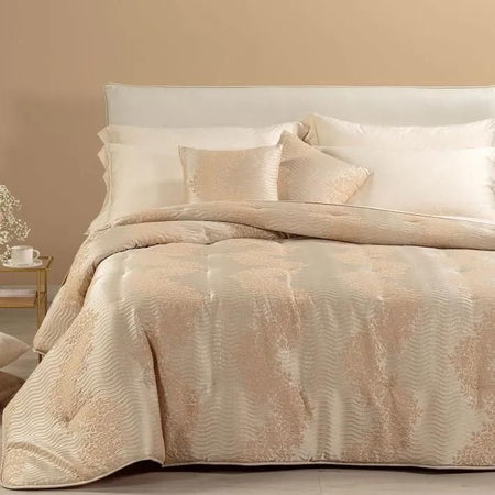 Trapunta leggerissima matrimoniale Caleffi art.Gelso colore biscotto