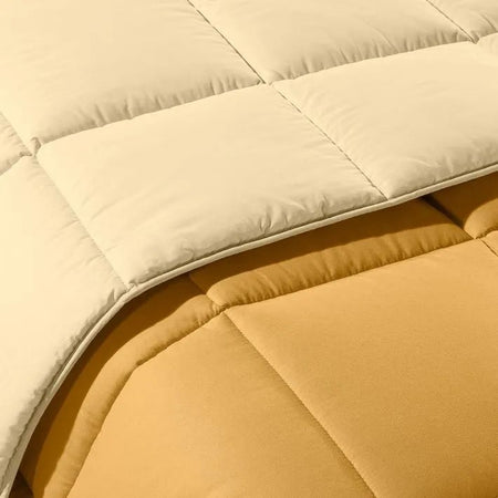 Trapunta matrimoniale invernale Caleffi art.Bicolor colore giallo sole