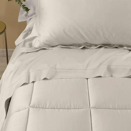 Trapunta matrimoniale invernale Caleffi art.Raso colore avorio