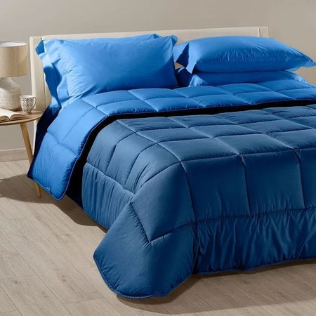 Trapunta matrimoniale invernale Caleffi art.Bicolor colore blu