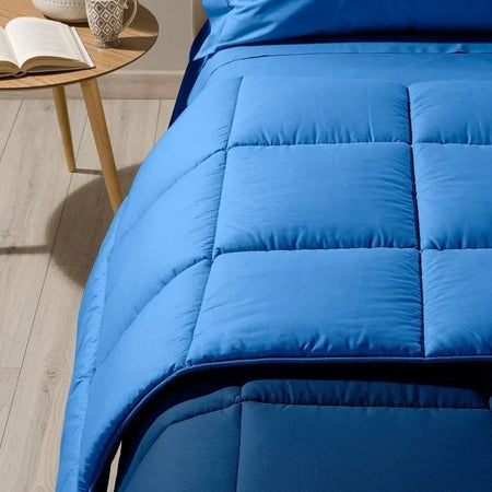 Trapunta matrimoniale invernale Caleffi art.Bicolor colore blu