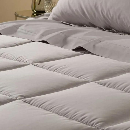 Trapunta matrimoniale invernale Caleffi art.Raso colore argento