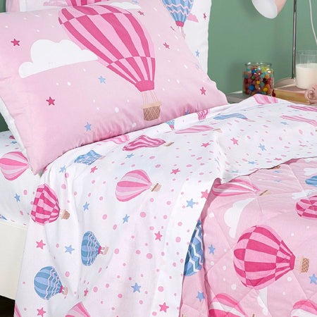 Copriletto trapuntato singolo Caleffi art.Star colore rosa