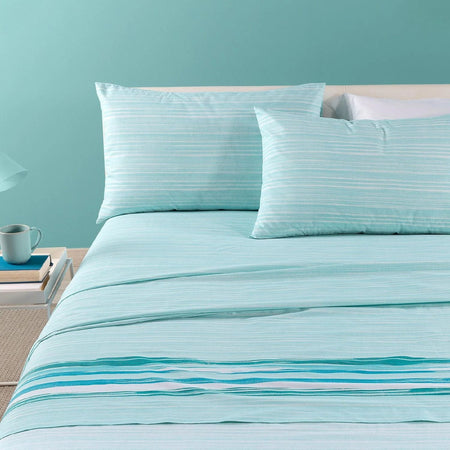 Completo lenzuola singolo Caleffi art.Atlanta colore blu
