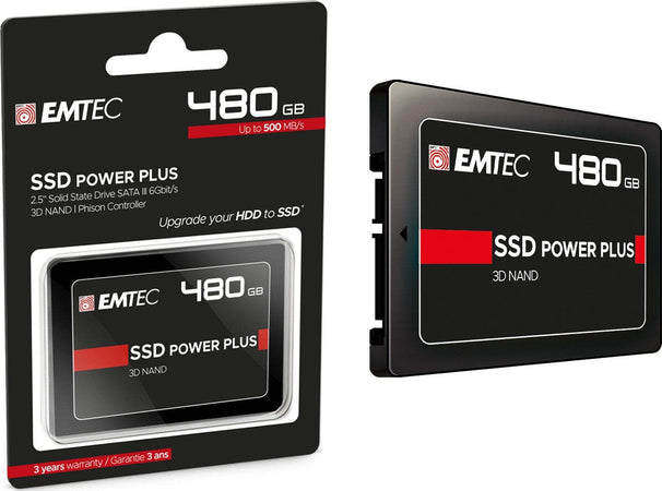 SSD STATO SOLIDO 2,5 480GB EMTEC SATA III 3D NAND 520Mbps