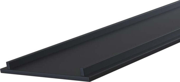 Staffa-Per-Binario-Moderno-Plastica-Nera