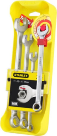 STANLEY---4-PEZZI---CUSTODIA-CON-SET-4-CHIAVI-COMBINATE-A-CRICCHETTO-DA-11-A-17