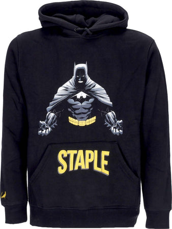 STAPLE-Felpa-Cappuccio-Uomo-Graphic-Hoodie-X-Batman-Black-da-uomo