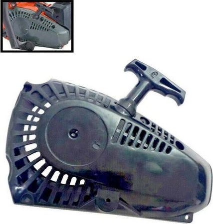 Starter-Avviatore-Per-Motosega-A-Scoppio-25cc-Accensione-Ricambi-Universale-Nero