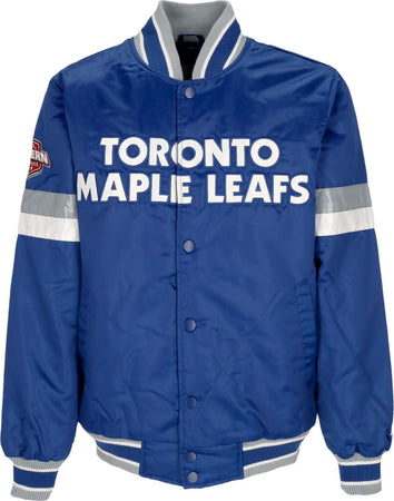 STARTER-Giubbotto-Bomber-Uomo-Nhl-Home-Game-Satin-Jacket-Torlea-Original-Team-Colors-da-uomo