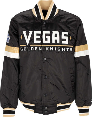 STARTER-Giubbotto-Bomber-Uomo-Nhl-Home-Game-Satin-Jacket-Vegkni-Original-Team-Colors-da-uomo