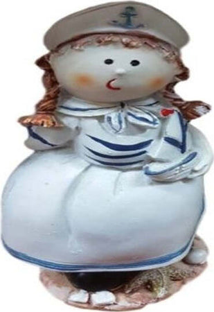 Statua-Statuina-Marinaretta-Umoristico-Complemento-Arredo-Bomboniera-Mare