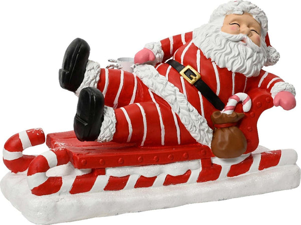 Statuetta con babbo natale sulla slitta decorazione per interno h 35 cm Casa e cucina/Decorazioni per interni/Addobbi e decorazioni per ricorrenze/Decorazioni natalizie/Schiaccianoci MagiediNatale.it - Altamura, Commerciovirtuoso.it