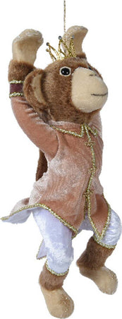 Statuetta con scimmie con corona decorazione per interno h 39 cm Casa e cucina/Decorazioni per interni/Addobbi e decorazioni per ricorrenze/Decorazioni natalizie/Schiaccianoci MagiediNatale.it - Altamura, Commerciovirtuoso.it