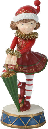Statuetta-decorativa-elfo-femmina-con-ombrello-decorazione-natalizia-in-resina-da-22-cm