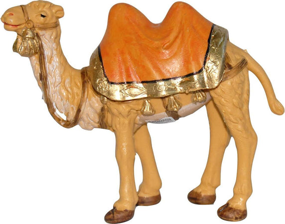 Statuetta per presepe natalizio cammello in piedi con telo sulla gobbe e redini h 12 cm Casa e cucina/Decorazioni per interni/Addobbi e decorazioni per ricorrenze/Decorazioni natalizie/Presepi/Statuine e fondali per il presepe MagiediNatale.it - Altamura, Commerciovirtuoso.it