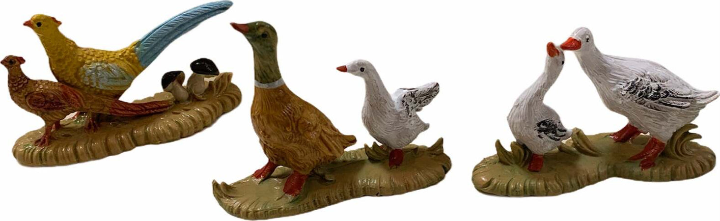 Statuette per presepe natalizio con animali in coppia galline, oche, pavoni, papere in blister Casa e cucina/Decorazioni per interni/Addobbi e decorazioni per ricorrenze/Decorazioni natalizie/Presepi/Statuine e fondali per il presepe MagiediNatale.it - Altamura, Commerciovirtuoso.it