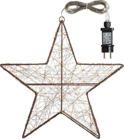 Stella 3D in metallo con 80 microled bianco caldo Ø 1,5 mm decorazione interni Casa e cucina/Decorazioni per interni/Addobbi e decorazioni per ricorrenze/Decorazioni natalizie/Luci natalizie/Catene luminose per esterni MagiediNatale.it - Altamura, Commerciovirtuoso.it