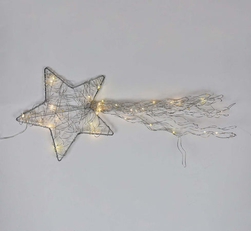 Stella cometa con Riccioli e 35 luci a nanoled decorazione natalizia da 60 cm Casa e cucina/Decorazioni per interni/Addobbi e decorazioni per ricorrenze/Decorazioni natalizie/Luci natalizie/Catene luminose per esterni MagiediNatale.it - Altamura, Commerciovirtuoso.it