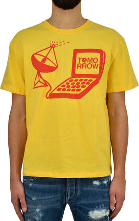 STELLA-McCARTNEY-Stella-McCartney-T-shirt-Gialla-Uomo-Cotone-Stampa-Mod.MN0453010SIP047041-da-uomo