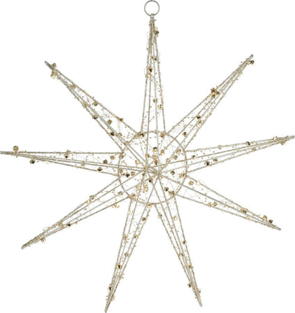 Stella natalizia luminosa per albero di Natale, appendibile, color Oro, con 40 LED, da 50 cm Casa e cucina/Decorazioni per interni/Addobbi e decorazioni per ricorrenze/Decorazioni natalizie/Luci natalizie/Catene luminose per esterni MagiediNatale.it - Altamura, Commerciovirtuoso.it
