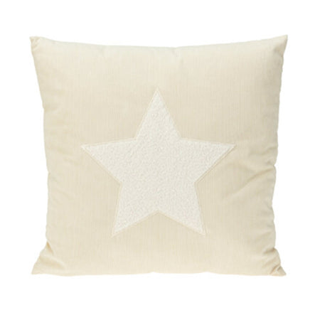 Cuscino natalizio in corduroy tinta unita per letto e divano 45 x 45 cm