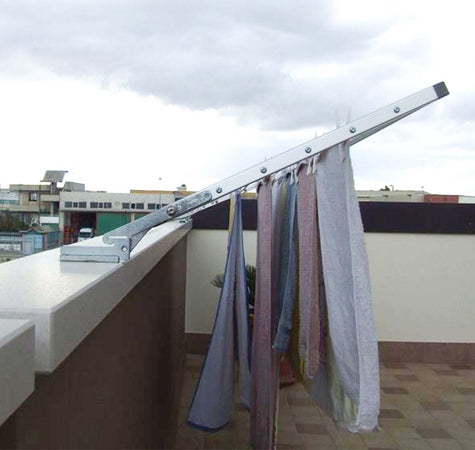 Stendibiancheria richiudibile per muretto, stendino per balconi in muratura alluminio anodizzato antiruggine Casa e cucina/Organizzazione interni/Organizzazione lavanderia/Stendini La Zappa - Altamura, Commerciovirtuoso.it