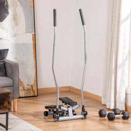 Stepper,-Maniglie,-Step-Fitness-con-Monitor-LCD-per-Casa-e-Palestra,-Argento-TY5A90-281SRTY5